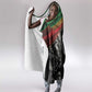 African-American History Month Hooded Blanket Black Power Hand Make His-Herstories
