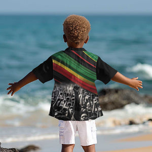 African-American History Month Kid Hawaiian Shirt Black Power Hand Make His-Herstories