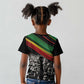 African-American History Month Kid T shirt Black Power Hand Make His-Herstories