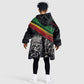 African-American History Month Kid Wearable Blanket Hoodie Black Power Hand Make His-Herstories
