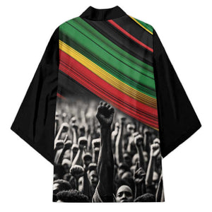 African-American History Month Kimono Black Power Hand Make His-Herstories
