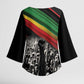 African-American History Month Kimono Sleeve Blouse Black Power Hand Make His-Herstories