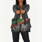 African-American History Month Leather Bag Black Power Hand Make His-Herstories
