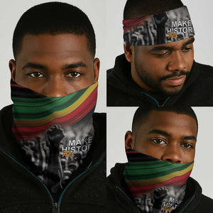 African-American History Month Neck Gaiter Black Power Hand Make His-Herstories LT9