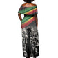 African-American History Month Off Shoulder Maxi Dress Black Power Hand Make His-Herstories