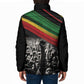 African-American History Month Padded Jacket Black Power Hand Make His-Herstories