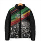 African-American History Month Padded Jacket Black Power Hand Make His-Herstories