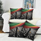 African-American History Month Pillow Cover Black Power Hand Make His-Herstories