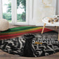 African-American History Month Round Carpet Black Power Hand Make His-Herstories