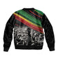 African-American History Month Sleeve Zip Bomber Jacket Black Power Hand Make His-Herstories