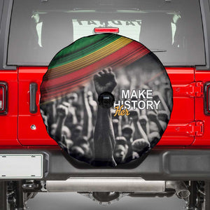 African-American History Month Spare Tire Cover Black Power Hand Make His-Herstories