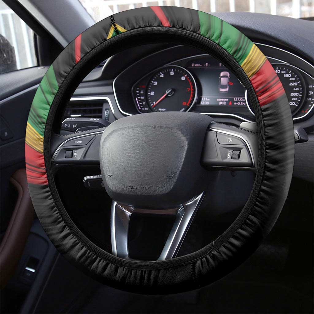 African-American History Month Steering Wheel Cover Black Power Hand Make His-Herstories