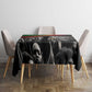 African-American History Month Tablecloth Black Power Hand Make His-Herstories