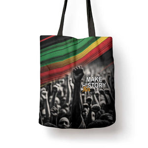African-American History Month Tote Bag Black Power Hand Make His-Herstories