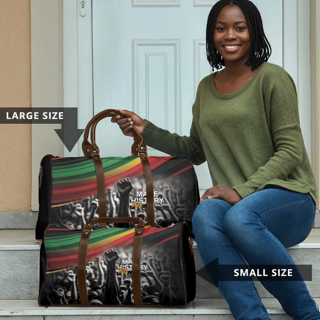 African-American History Month Travel Bag Black Power Hand Make His-Herstories