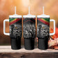 African-American History Month Tumbler With Handle Black Power Hand Make His-Herstories