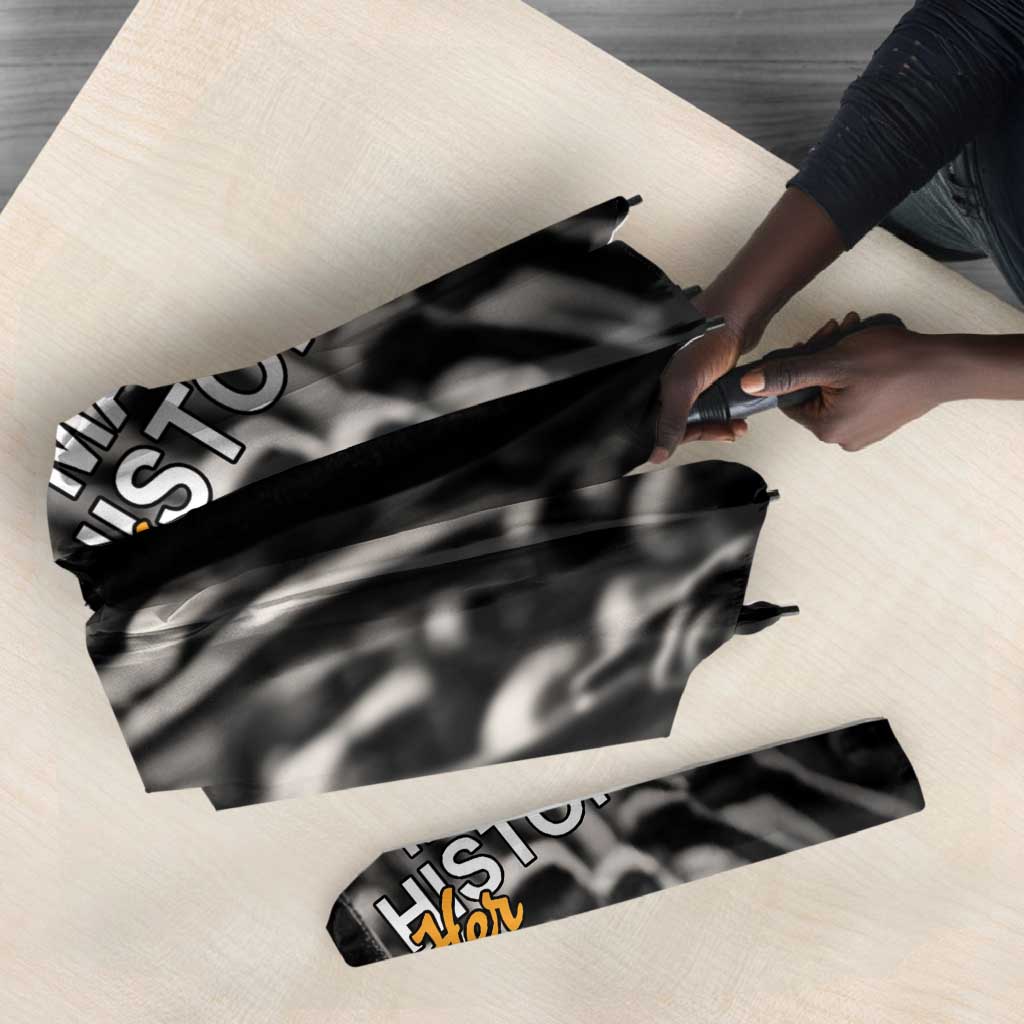 African-American History Month Umbrella Black Power Hand Make His-Herstories