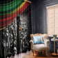 African-American History Month Window Curtain Black Power Hand Make His-Herstories