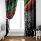 African-American History Month Window Curtain Black Power Hand Make His-Herstories