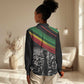African-American History Month Women Casual Shirt Black Power Hand Make His-Herstories LT9