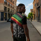 African-American History Month Zipper Polo Shirt Black Power Hand Make His-Herstories