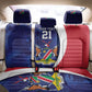 Custom Cricket African Namibia Back Car Seat Cover Coat of arms Namibian Pattern - African Pride
