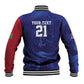 Custom Cricket African Namibia Baseball Jacket Coat of arms Namibian Pattern - African Pride