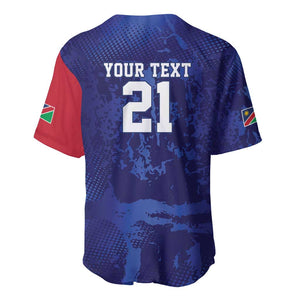 Custom Cricket African Namibia Baseball Jersey Coat of arms Namibian Pattern - African Pride