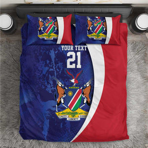 Custom Cricket African Namibia Bedding Set Coat of arms Namibian Pattern - African Pride