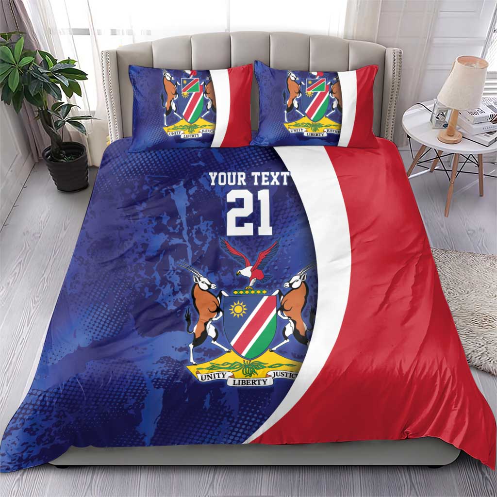 Custom Cricket African Namibia Bedding Set Coat of arms Namibian Pattern - African Pride