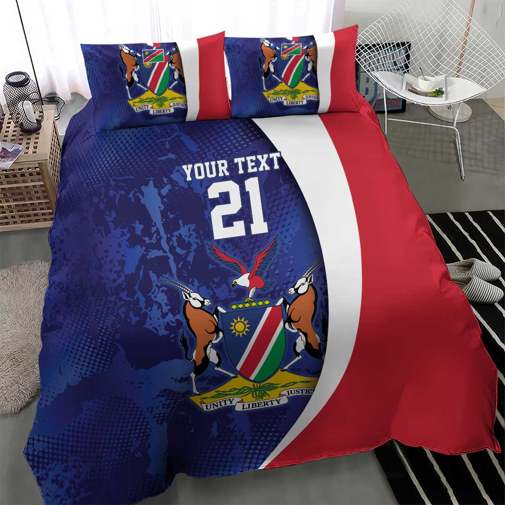 Custom Cricket African Namibia Bedding Set Coat of arms Namibian Pattern - African Pride