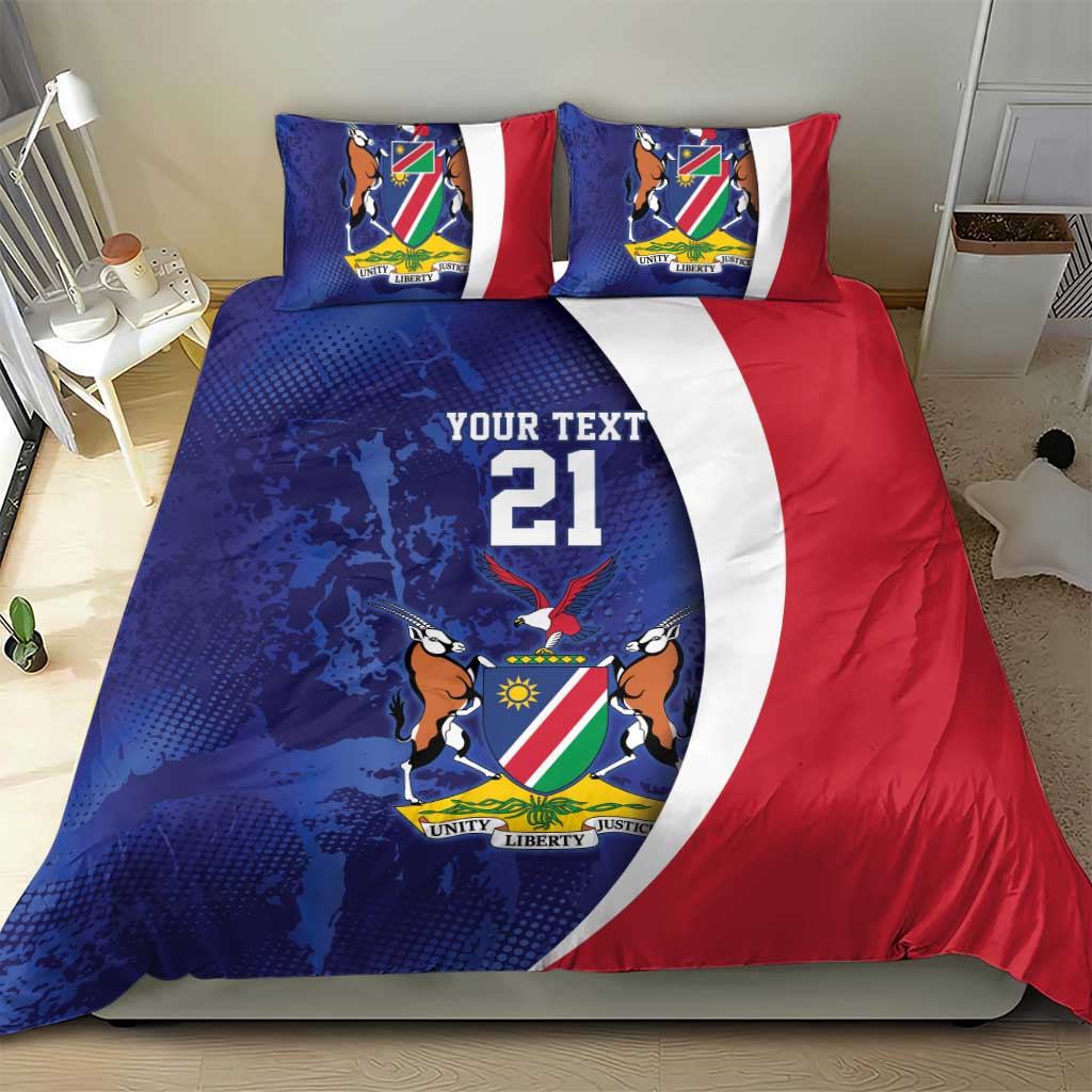 Custom Cricket African Namibia Bedding Set Coat of arms Namibian Pattern - African Pride