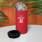 Custom Cricket African Namibia 4 in 1 Can Cooler Tumbler Coat of arms Namibian Pattern - African Pride