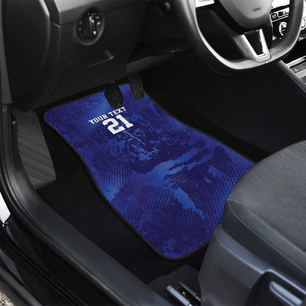 Custom Cricket African Namibia Car Mats Coat of arms Namibian Pattern - African Pride