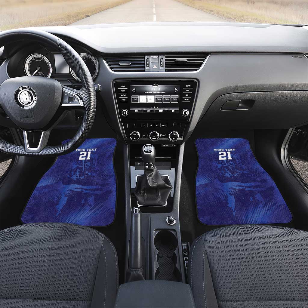 Custom Cricket African Namibia Car Mats Coat of arms Namibian Pattern - African Pride