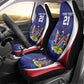 Custom Cricket African Namibia Car Seat Cover Coat of arms Namibian Pattern - African Pride