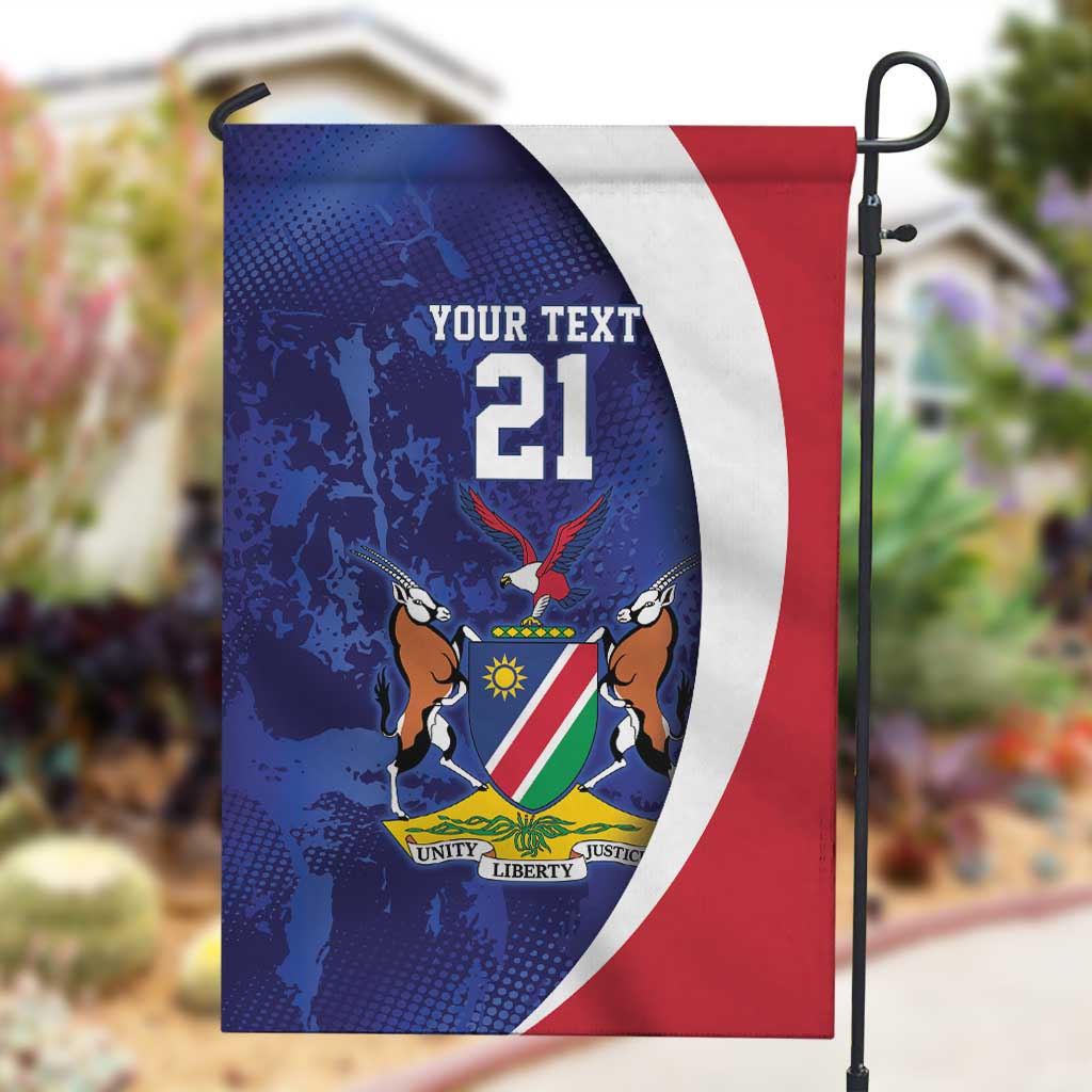 Custom Cricket African Namibia Garden Flag Coat of arms Namibian Pattern - African Pride