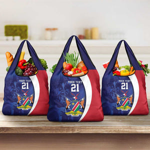 Custom Cricket African Namibia Grocery Bag Coat of arms Namibian Pattern - African Pride