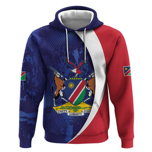 Custom Cricket African Namibia Hoodie Coat of arms Namibian Pattern - African Pride