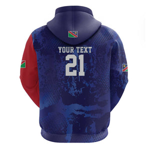 Custom Cricket African Namibia Hoodie Coat of arms Namibian Pattern - African Pride