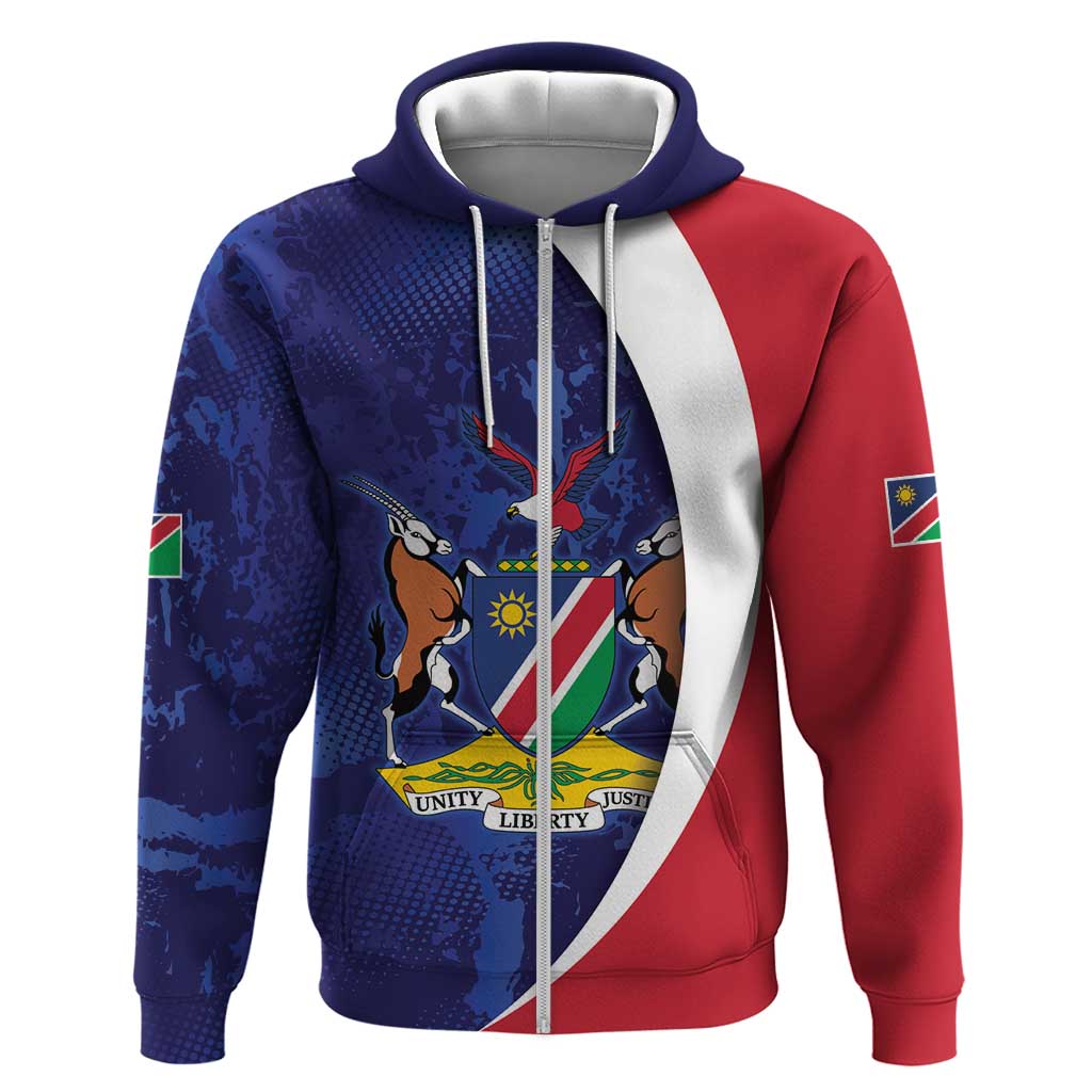 Custom Cricket African Namibia Hoodie Coat of arms Namibian Pattern - African Pride