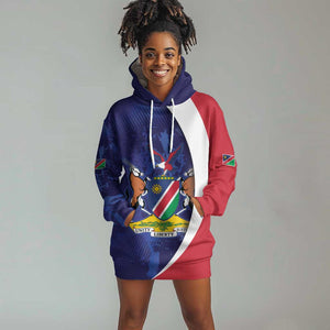 Custom Cricket African Namibia Hoodie Dress Coat of arms Namibian Pattern - African Pride