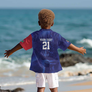 Custom Cricket African Namibia Kid Hawaiian Shirt Coat of arms Namibian Pattern - African Pride