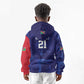 Custom Cricket African Namibia Kid Hoodie Coat of arms Namibian Pattern - African Pride