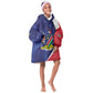 Custom Cricket African Namibia Kid Wearable Blanket Hoodie Coat of arms Namibian Pattern - African Pride