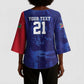 Custom Cricket African Namibia Kimono Sleeve Blouse Coat of arms Namibian Pattern
