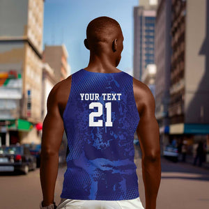 Custom Cricket African Namibia Men Tank Top Coat of arms Namibian Pattern - African Pride
