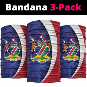Cricket African Namibia Neck Gaiter Coat of arms Namibian Pattern - African Pride
