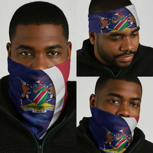 Cricket African Namibia Neck Gaiter Coat of arms Namibian Pattern - African Pride