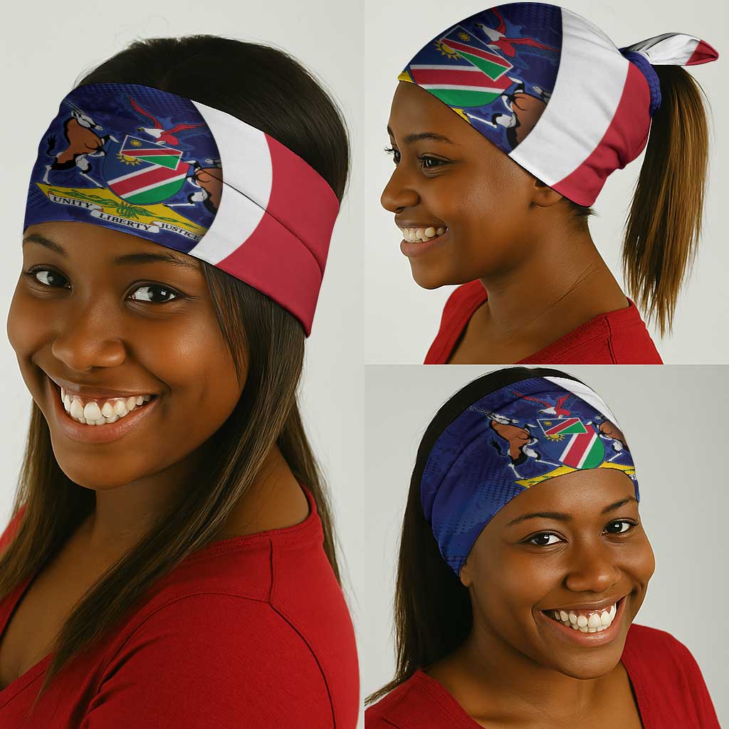 Cricket African Namibia Neck Gaiter Coat of arms Namibian Pattern - African Pride